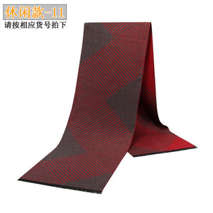 New Men&#039;s Scarf Casual Warm Brushed Men&#039;s Scarf Plaid
