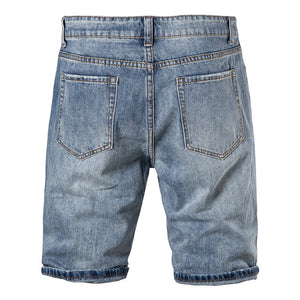 Cotton Casual Fashion Men's Straight Beach Jeans