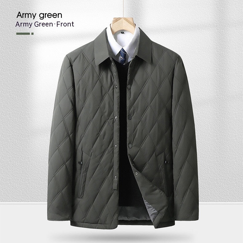 Middle-aged And Elderly Padded Jacket Warm Business Cotton-padded Casual Coat