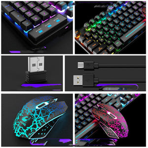 3 Wireless Charging Keyboard And Mouse Set