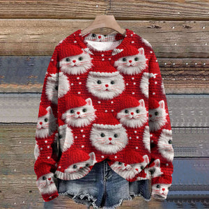 Christmas Round Neck Regular Sleeve Sweater
