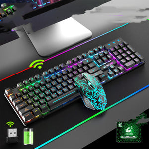3 Wireless Charging Keyboard And Mouse Set