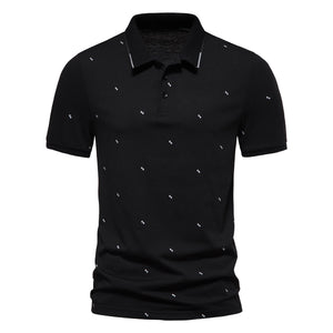 Men's Short Sleeve Fashion Printed Polo Shirt