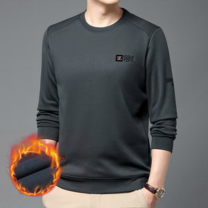 Autumn And Winter New Fleece-lined Thickened Men's Sweater