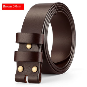 Men's Fashion Does Not Take The Lead Cowhide Pin Buckle Belt