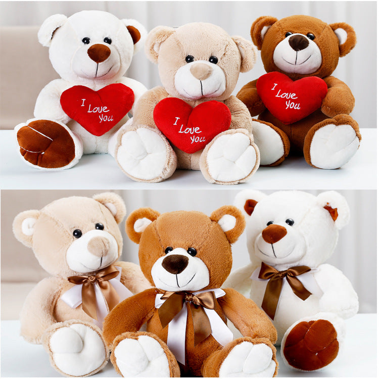 Love Bear Tie Bear Plush Doll Bear Valentine's Day Gift Cute Cartoon Teddy Bear Gift Plush Bear Doll
